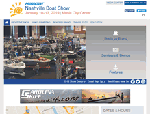 Tablet Screenshot of nashvilleboatshow.com